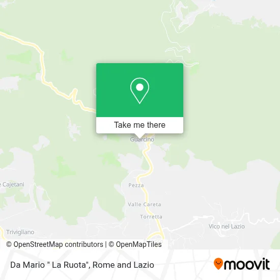 Da Mario " La Ruota" map