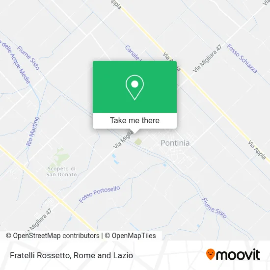 Fratelli Rossetto map