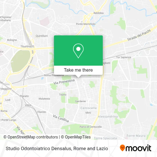 Studio Odontoiatrico Densalus map