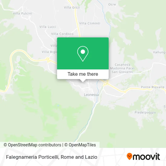 Falegnameria Porticelli map