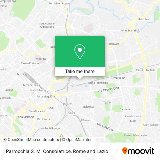 Parrocchia S. M. Consolatrice map