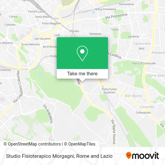 Studio Fisioterapico Morgagni map