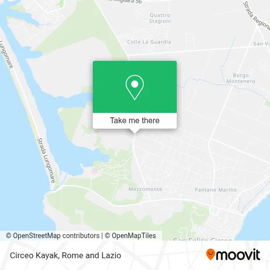 Circeo Kayak map