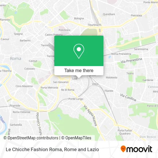 Le Chicche Fashion Roma map