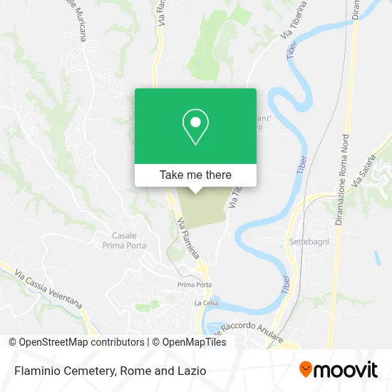 Flaminio Cemetery map