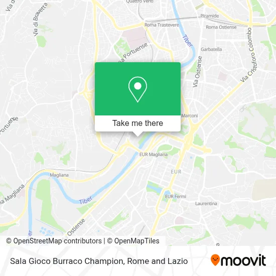 Sala Gioco Burraco Champion map