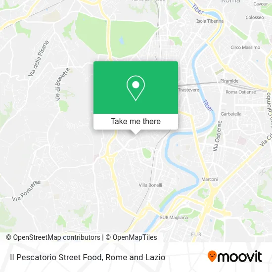Il Pescatorio Street Food map
