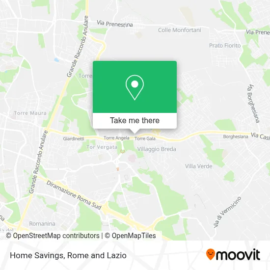Home Savings map