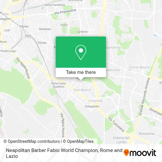 Neapolitan Barber Fabio World Champion map