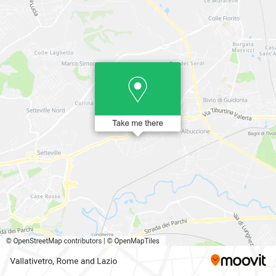 Vallativetro map