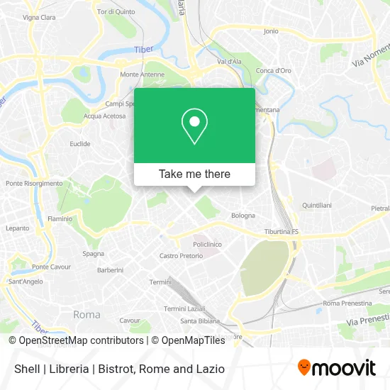Shell | Libreria | Bistrot map