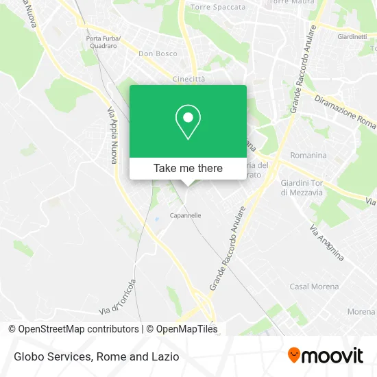 Globo Services map