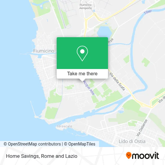 Home Savings map