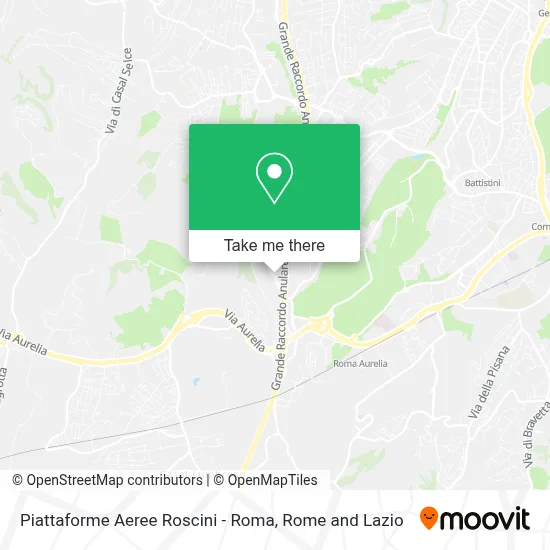 Piattaforme Aeree Roscini - Roma map