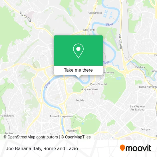 Joe Banana Italy map