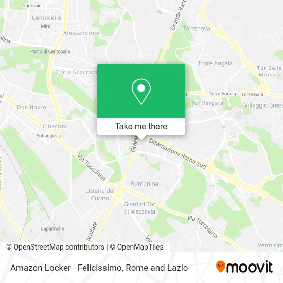 Amazon Locker - Felicissimo map
