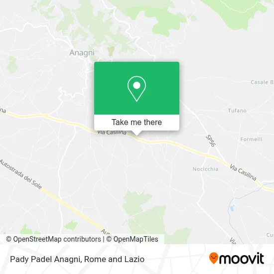 Pady Padel Anagni map