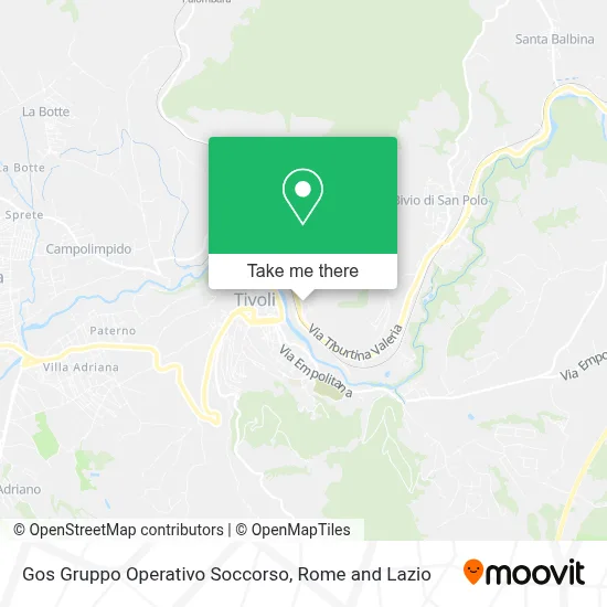 Gos Gruppo Operativo Soccorso map