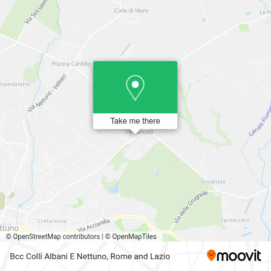Bcc Colli Albani E Nettuno map