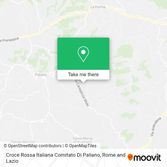 Croce Rossa Italiana Comitato Di Paliano map