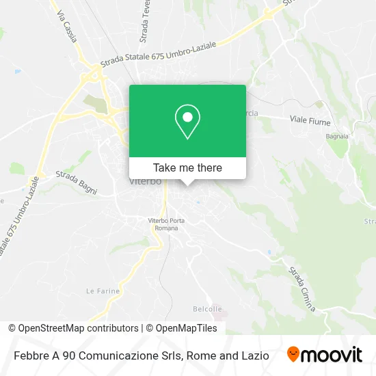 Febbre A 90 Comunicazione Srls map