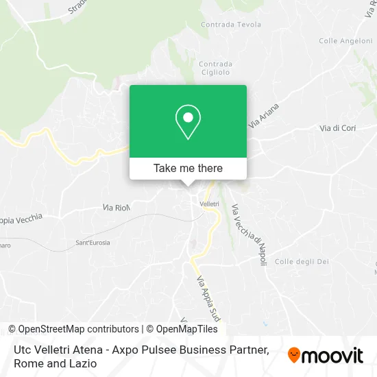 Utc Velletri Atena - Axpo Pulsee Business Partner map