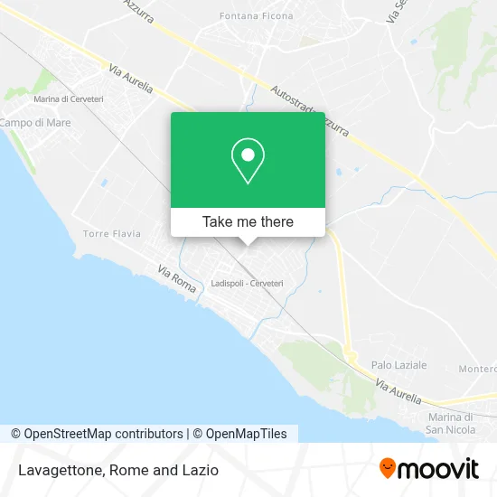Lavagettone map