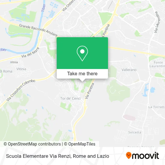 Scuola Elementare Via Renzi map