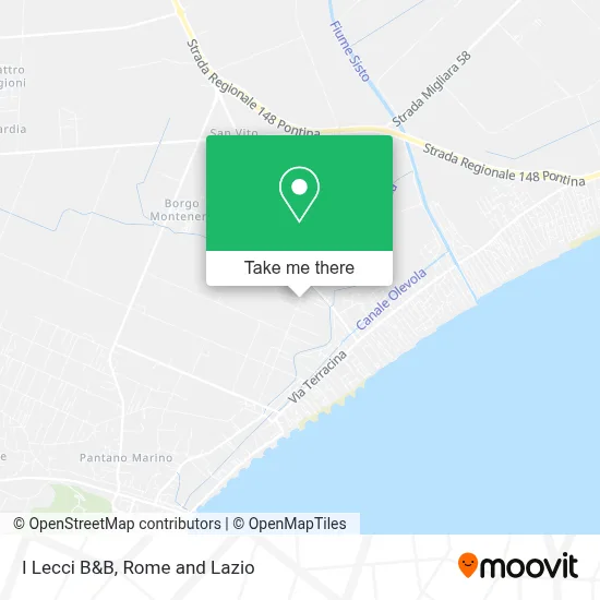 I Lecci B&B map