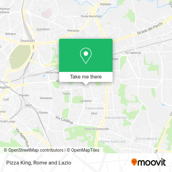 Pizza King map