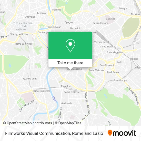 Filmworks Visual Communication map