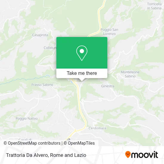 Trattoria Da Alvero map