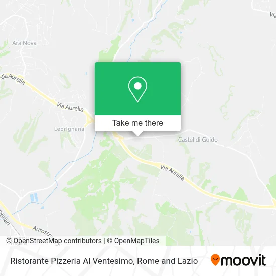 Ristorante Pizzeria Al Ventesimo map