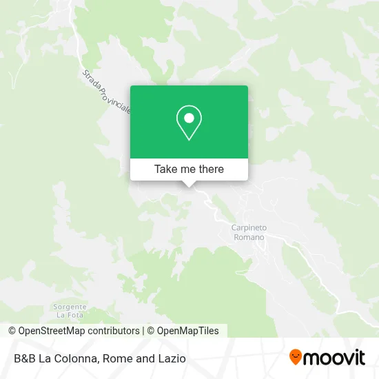 B&B La Colonna map