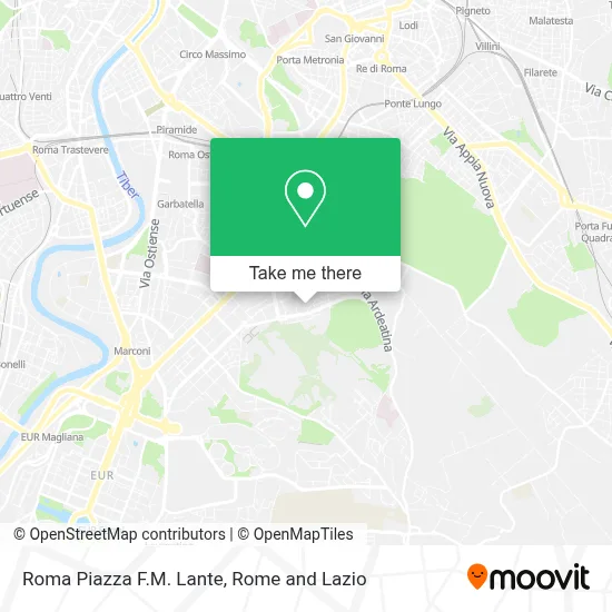 Roma Piazza F.M. Lante map