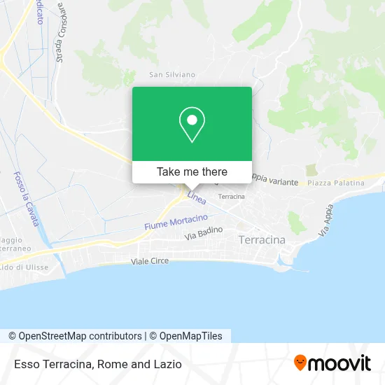 Esso Terracina map