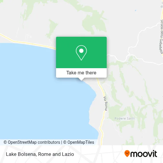 Lake Bolsena map