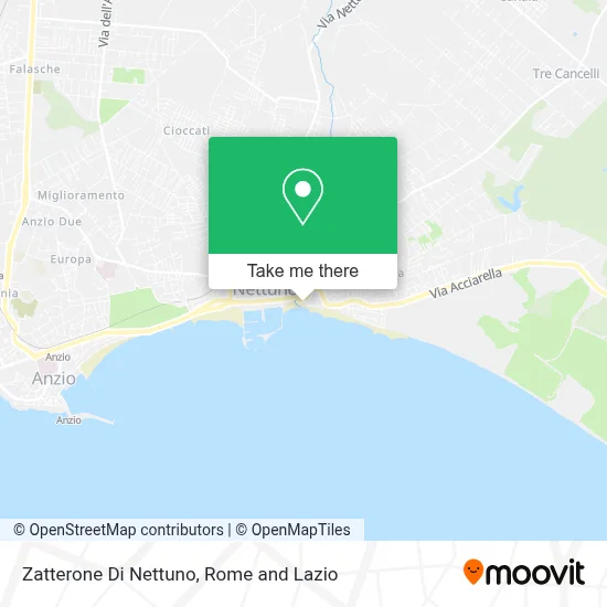 Zatterone Di Nettuno map
