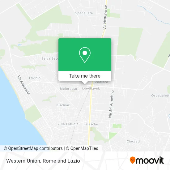 Western Union map
