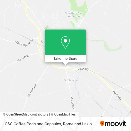 C&C Coffee Pods and Capsules map