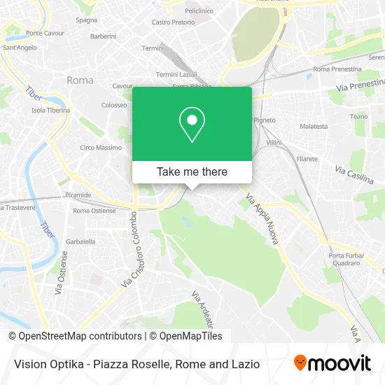Vision Optika - Piazza Roselle map