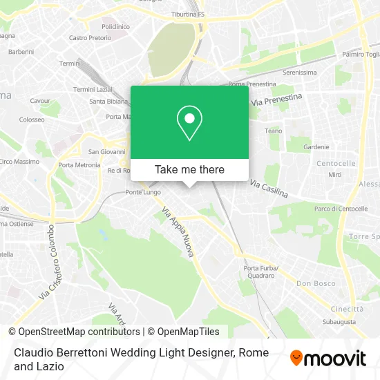Claudio Berrettoni Wedding Light Designer map