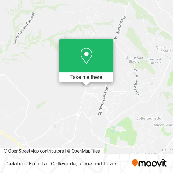 Gelateria Kalacta - Colleverde map