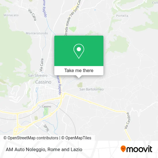 AM Auto Noleggio map