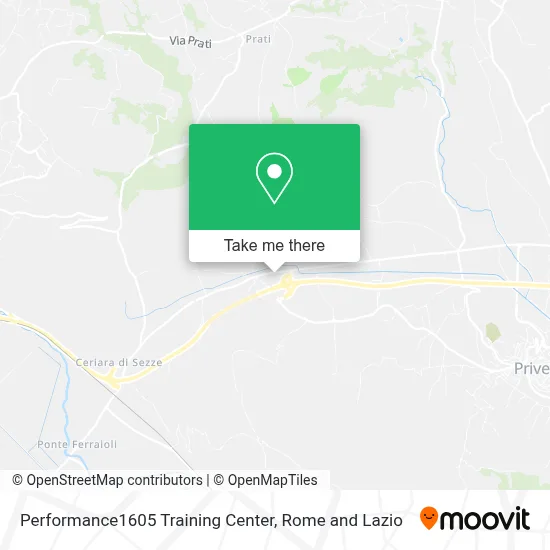 Performance1605 Training Center map