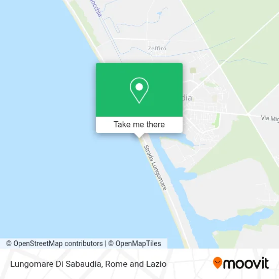 Lungomare Di Sabaudia map