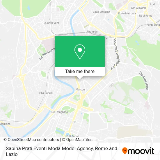 Sabina Prati Eventi Moda Model Agency map