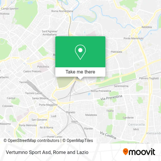 Vertumno Sport Asd map