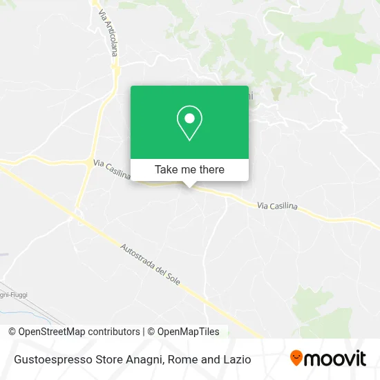 Gustoespresso Store Anagni map