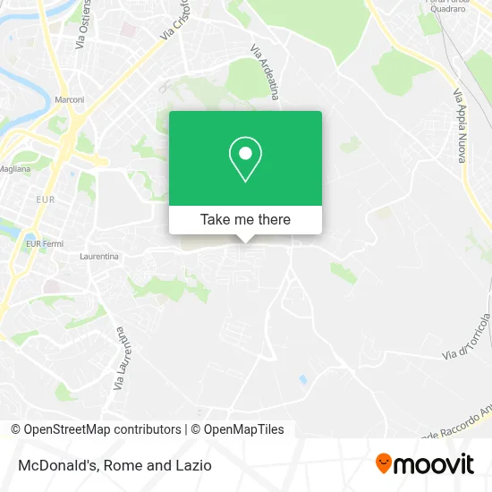 McDonald's map